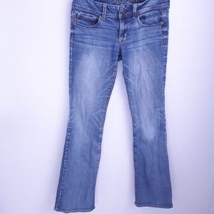 AEO Medium Wash Kick Boot Low Rise Jeans